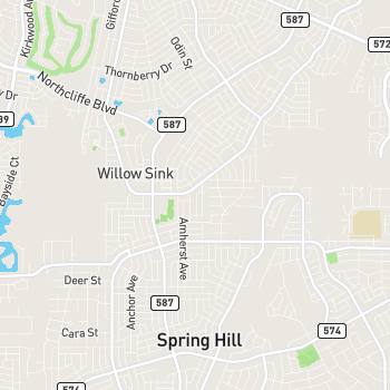 Spring Hill, FL Map